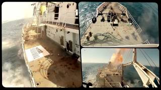 The scuttling of the Almeida Carvalho Hydrographic Vessel [upl. by Hallagan]