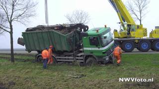 Berging vrachtwagen Oldebroekerweg Biddinghuizen [upl. by Uticas]