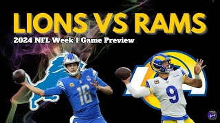 Detroit Lions vs Los Angeles Rams Preview  2024 NFL Regular Season Week 1  Johnny Gaz Sports [upl. by Sabrina600]