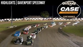 World of Outlaws CASE Late Models at Davenport Speedway August 26 2022  HIGHLIGHTS [upl. by Eliason776]