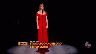 Celine Dion  Recovering Performance Live  Stand Up To Cancer [upl. by Eelimaj]