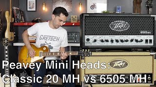 Peavey Mini Heads Series Classic 20 MH vs 6505 MH  Amp demo [upl. by Pooi941]