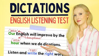 English Dictation Practice  Listening Test MAX SCORE 71 [upl. by Uase]