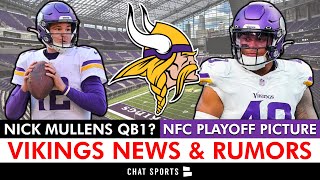 Vikings News amp Rumors NFC Playoff Picture Ivan Pace Jr Hype  Nick Mullens Starting vs Bengals [upl. by Ditter]