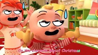 Cocomelon 12 Days of Christmas Song Sarcastic Laugh [upl. by Yemorej]