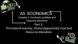 AS Economics  Principle of Scarcity and Resource Allocation process  Part2 [upl. by Assiralc]