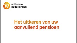 De Aanvullende PensioenUitkering van NationaleNederlanden hoe werkt het [upl. by Ydnac712]