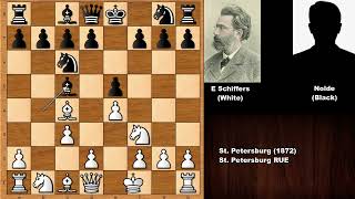 Emmanuel Schiffers vs Nolde  St Petersburg 1872 [upl. by Notxarb976]