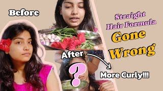 Hair Straightening Ingredient BACKFIRES and makes my hair Even CURLIER [upl. by Mayram]