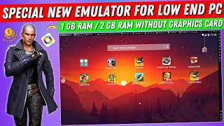 New Emulator For LOW END PC ONLY 1GB RAM  Play Free Fire In Pc [upl. by Nytsud197]