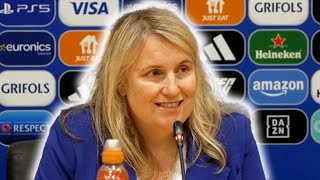 Emma Hayes postmatch press conference  Barcelona 01 Chelsea  Womens Champions League [upl. by Ri]