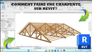 comment faire une charpente sur revit [upl. by Alric]