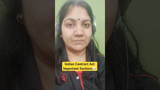 Indian Contract Act Important Sections law brbl indianconstitution [upl. by Ertemed]