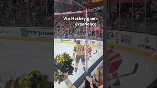 Glass seats NHL nhl vip frontrowliveent lasvegas win hockey gameday goals goldenknights og [upl. by Sholes]