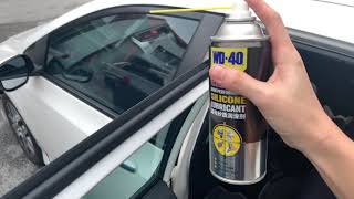 How to maintain car rubber using WD40 Specialist Silicone Lubricant [upl. by Doelling]