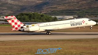 Closeup Volotea Boeing 717 ECMGT Takeoff  Split Airport SPULDSP [upl. by Herr]