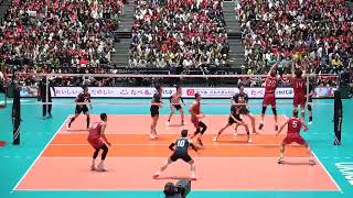 Kento Miyaura in Japan Volleyball vs USA World Cup 2023 [upl. by Myrle]