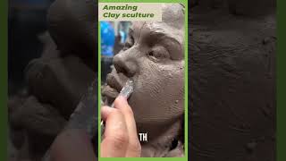 10 Clay Art Amazing scultrure skilltrust process clayart sculpting [upl. by Bonnice]