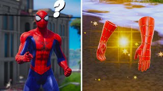 Fortnite Chapter 3 SpiderMans Web Shooters Mythic Weapon Location Guide Boss Spider Man [upl. by Harikahs552]