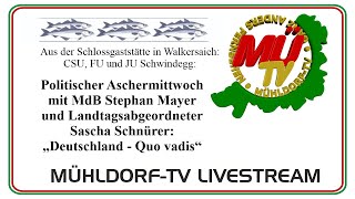 Politischer Aschermittwoch in Walkersaich Quo vadis Deutschland [upl. by Nnylyoj]