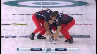 Team McEwen scores 4  Masters Grand Slam 2014 [upl. by Refinnaej681]