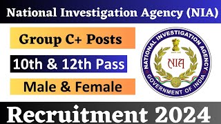 NIA Rally Recruitment 2024 Notification  NIA New Vacancy 2024  Bharti July Jobs 2024  10th Pass [upl. by Bettine]