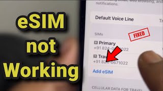 eSIM not working in iPhone  How to Fix [upl. by Ynavoeg793]