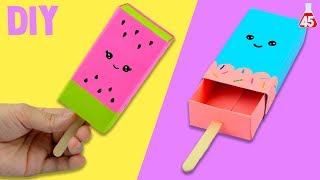 PORTAOGGETTI DI CARTA FAI DA TE  DIY GELATO KAWAII [upl. by Anahahs150]