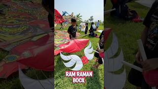 Layangan Mini Ram Raman Bocil layangan [upl. by Shanan]