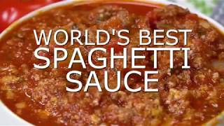 The BEST Spaghetti Sauce Recipe EVER [upl. by Eimak799]