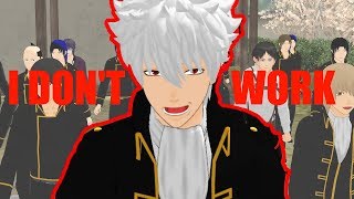 【MMD】Shinsengumi dont really want to do the work today  Gintoki【Gintama】 [upl. by Llerrahs]