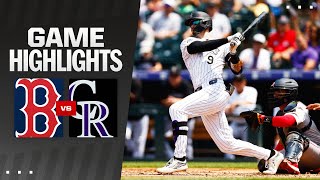 Red Sox vs Rockies Game Highlights 72424  MLB Highlights [upl. by Jordan]