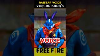 Raistar Voice Version Viral Songs 😱 freefire trending shorts [upl. by Primrose]