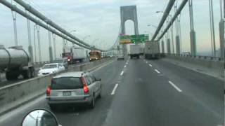 Verrazano Bridge New York City Traileros Mexicanos [upl. by Aitam]