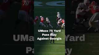 UMass 75 Yard Pass Play Against Georgis umass [upl. by Davis]