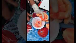 FruitCuttingSkill MixfruitVideo Newstreetfoods foodsvideos kolkatastreetfood asmreating [upl. by Fawcette]