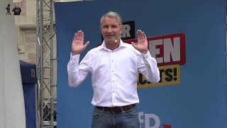 Björn Höcke in Schmalkalden  Thüringen  am 2672024 [upl. by Neiman239]