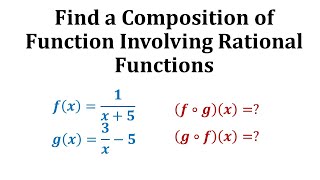 Ex Find a Composition of Functions Involving Rational Functions [upl. by Yelrebmik461]