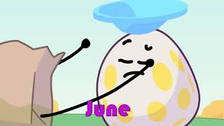 Months of the year portrayed by BFDI [upl. by Notlim]