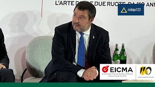 Discorso Integrale del Ministro Matteo Salvini alla Conferenza Inaugurale di EICMA 2024 [upl. by Aivatnuahs]