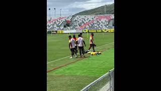 PNG Hunters before playing the Redcliffe Dolphins on the 20th of April 2024 Behind the scenes [upl. by Donnell]