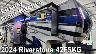 Luxury Fifth Wheel 2024 Riverstone 42FSKG Fifth Wheel Toy Hauler at Couchs RV Nation a RV Review [upl. by Roselani]