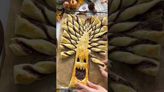 Spooky 👻 puff pastry tree food treats pastry halloween shorts [upl. by Alicul]