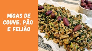 RECEITA DE MIGAS DE COUVE PÃO E FEIJÃO [upl. by Georgy]