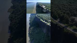 Palisades Park cliffs on the Hudson River  nDurso Drone [upl. by Babita]