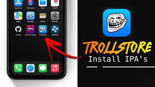 How To Get TrollStore  Install IPAs  3rd Party Apps No Computer iPhone amp iPad [upl. by Emilie]