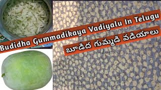 Budida Gummadikaya Vadiyalu Recipe In Telugu Ash Gourd fryums GummadiVadiyalu  MVD [upl. by Consalve]