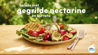 Burratasalade met gegrilde nectarine  BBQ  Recept  Allerhande [upl. by Amme78]