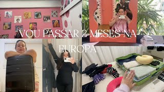 Fazendo as malas para passar 2 meses na Europa  Vlog prep pra viajem [upl. by Gustie]