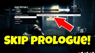 How to SKIP The Prologue in GTA V Updated [upl. by Camey]